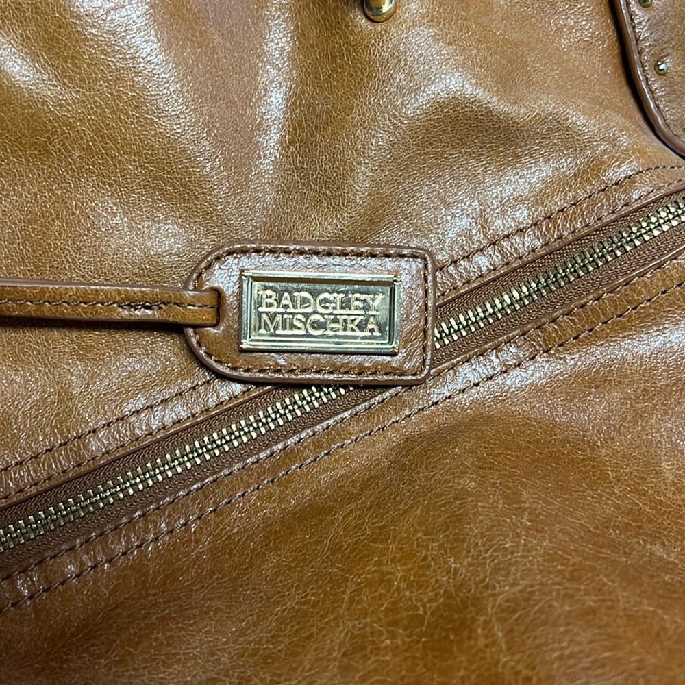 Bagley Mishka brown leather tote